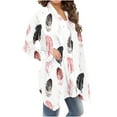 thumbnail image 1 of Cardigan pour Femmes Cardigan à Manches Longues Imprimé Floral à la Mode Veste Haut Court Cardigans pour Femmes en Liquidation, 1 of 6
