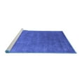 thumbnail image 2 of Ahgly Company Machine Washable Indoor Rectangle Abstract Blue Contemporary Area Rugs, 7' x 10', 2 of 4