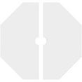 thumbnail image 4 of 10"OD x 1"ID x 4"C x 1"P Westin Architectural Grade PVC Contemporary Ceiling Medallion, Two Piece, 4 of 11