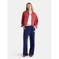 thumbnail image 2 of Netflix Stranger Things Cotton Cropped Flannel from No Boundaries, Women’s & Women’s Plus, 2 of 5