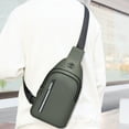 thumbnail image 4 of Sac de Poitrine / Sac Bandoulière et Sac Banane pour Hommes et Femmes / Voyage, Randonnée et Usage Quotidien / Sangle Ajustable / Polyester Résistant à l'Eau / Format Compact 30x17x6 cm, 4 of 6