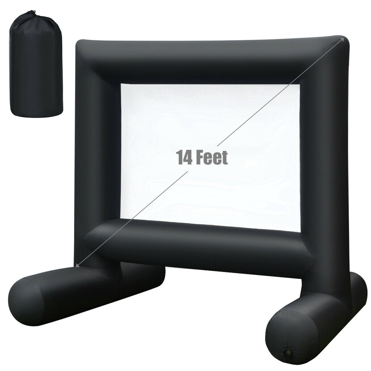 Costway 14FT Inflatable Movie Screen Projection Portable Outdoor Home