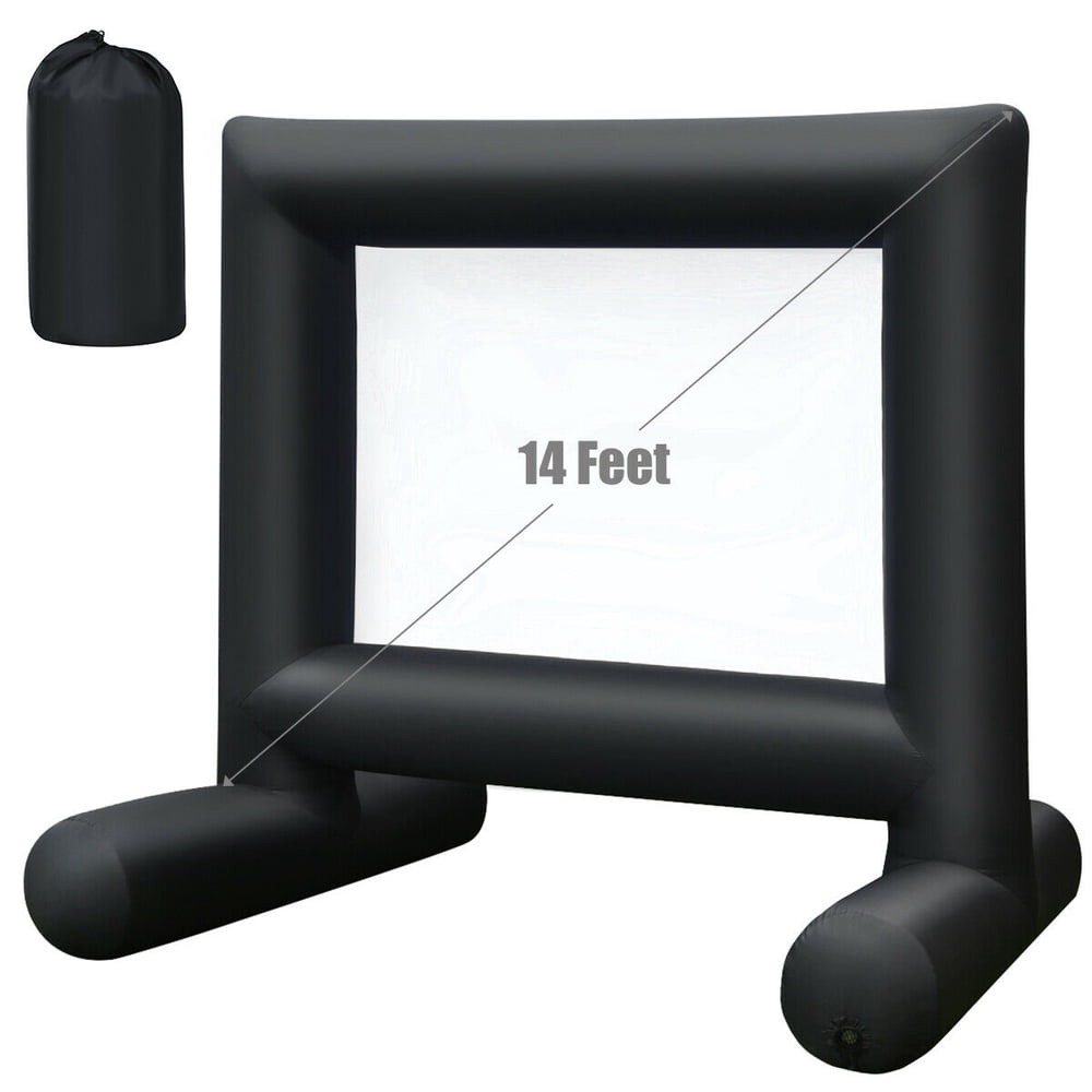 Costway 14FT Inflatable Movie Screen Projection Portable Outdoor Home