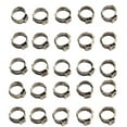 thumbnail image 6 of 25pcs Stainless Steel Hose Clamps Single Ear Stepless For Sealing Various Hoses Clamps Cinch Clamp Rings, 6 of 10