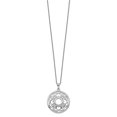 thumbnail image 3 of Auriga 925 Sterling Silver Rhodium-plated CZ Wisdom Of Friendship. Necklace for Women 18", 3 of 6