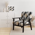 thumbnail image 2 of Designart "Reflecting In Monochrome III" Multicolor Geometric Upholstered Accent Chair - Modern Arm Chair For Bedroom, 2 of 7