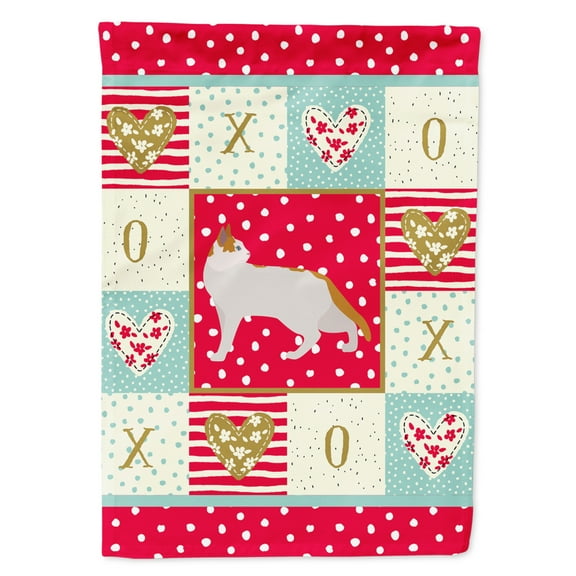 Carolines Treasures CK5554GF Arabian Mau Cat Love Flag Garden Size Small multicolor