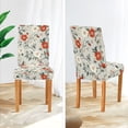 thumbnail image 3 of Yayeee 4 Pack Dining Chair Covers Stretch Parson Chairs Slipcovers Seat Protector, Red and White Floral Pattern, 3 of 6