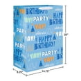 thumbnail image 4 of American Greetings 20" Jumbo Blue Birthday Gift Bag for Boy, Happy Birthday, Party, Yay (1-Count), 4 of 4