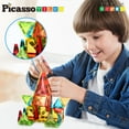 thumbnail image 3 of PicassoTiles 36PCS Mini Magnetic Tiles – Diamond Series Sensory Construction Building Blocks, STEM Travel Size Educational Toy for Kids, 3 of 8