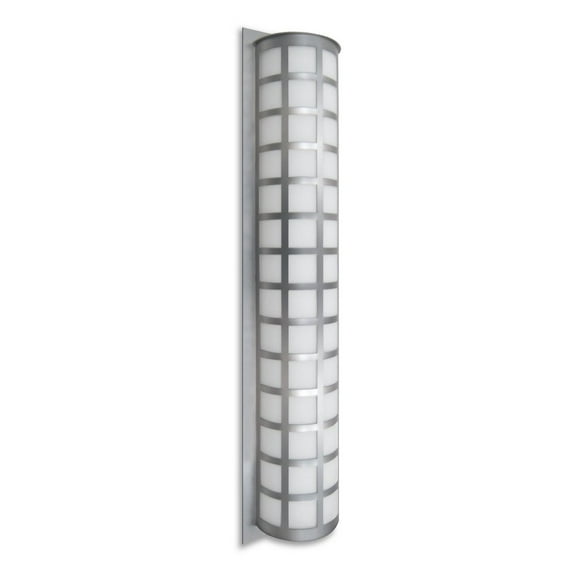 SCALA40-WA-LED-SL Besa Lighting Scala 40-Three Light Outdoor Wall Sconce-8.75 Inches Wide by 40.13 Inches High-Silver Finish-LED Lamping Type