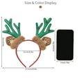 thumbnail image 2 of putnchl Christmas Headband Christmas Head Buckle Antler Headband Holiday Party Dress Up Plush Headband, 2 of 4