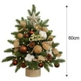 thumbnail image 2 of Small Artificial Xmas Trees, Tabletop Mini Christmas Tree, Pre-Lit Christmas Tree Desktop Ornaments for Xmas, 2 of 5
