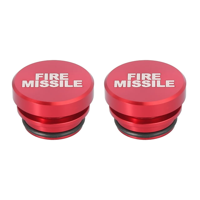 Unique Bargains 2pcs Universal Car Auto Cigarette Lighter Dustproof Waterproof Plug 12V Socket Cover Cap Red