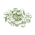 thumbnail image 1 of Unique Bargains 10mm Spacer Beads, 100pcs Bead Spacers Rhinestone Round Bulk Beads for Jewelry Making, Green, 1 of 5