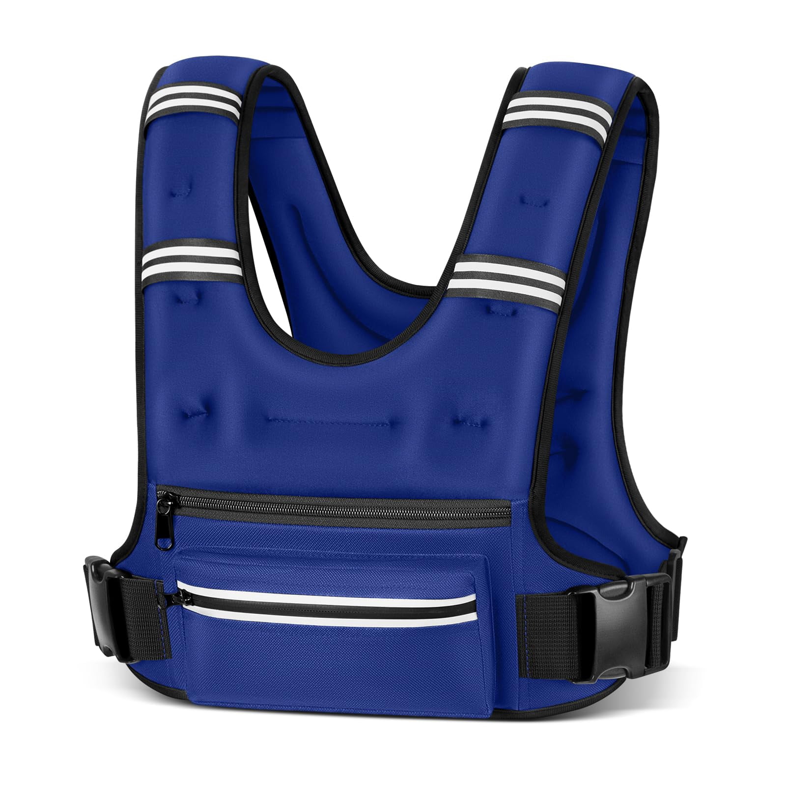 Blue 8 lb Weighted Vest for Workout Running Walking
