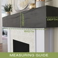 thumbnail image 2 of Ekena Millwork 4"H x 4"D x 72"W Pecky Cypress Faux Wood Fireplace Mantel, Aged Cedar, 2 of 17