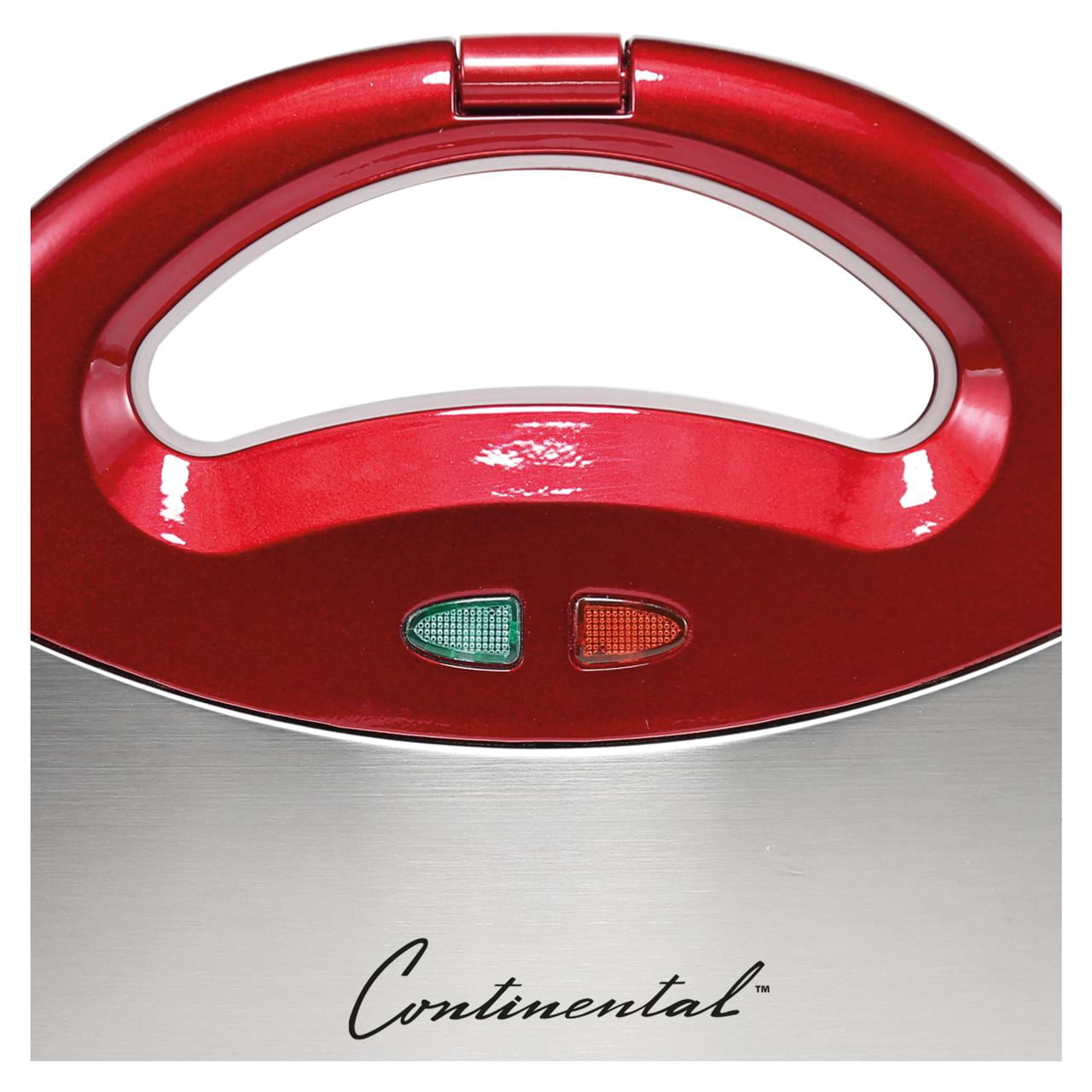 Continental Electric Sandwich Maker Metallic Red