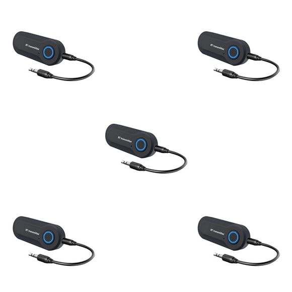 Youkk 4.0 Audio Receiver Stereo USB 3.5mm TV PC Wireless Adapter black 5Set