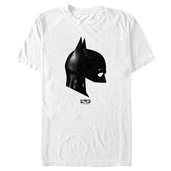Men's The Batman Mask Profile Graphic Tee White X Large