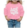 thumbnail image 1 of Chandails à Capuchon pour Enfants Filles Chandail Sans Capuche Col Rond Imprimé Manches Longues Taille 7-8 Ans, 1 of 4