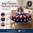 thumbnail image 2 of Patriotic Round Tablecloth for Independence Day Decorations, Polyester Multicolour Table Cover, Waterproof Spill-Resistant, 152 x 152 cm (1 Pc), 2 of 6