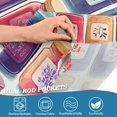 thumbnail image 4 of Yayeee Kitchen Valance Rod Pocket 54" x 18" Living Room Window Curtain, Blue Jam Jars, 4 of 6