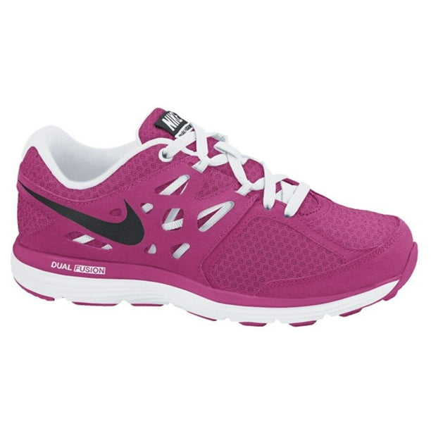 Nike Dual Fusion Lite Grade School Girls Pink Running - Walmart.com