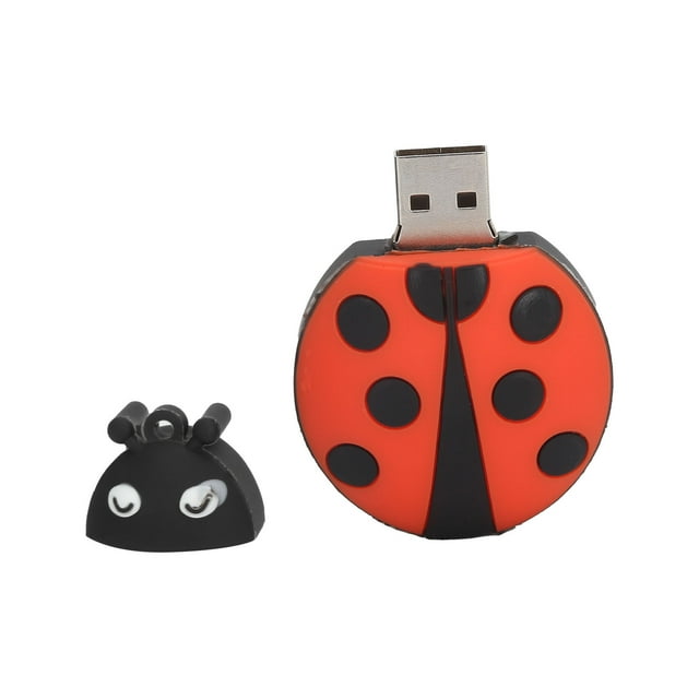 Clé USB Mignonne Coccinelle Dessin Animé Compatible Stockage Optionnel Clé USB pour Stockage de Données Transmission Partage