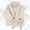 Cream, variant on Superior Waffle Weave Cotton Unisex Adult Bath Robe, Cream, Extra Large
