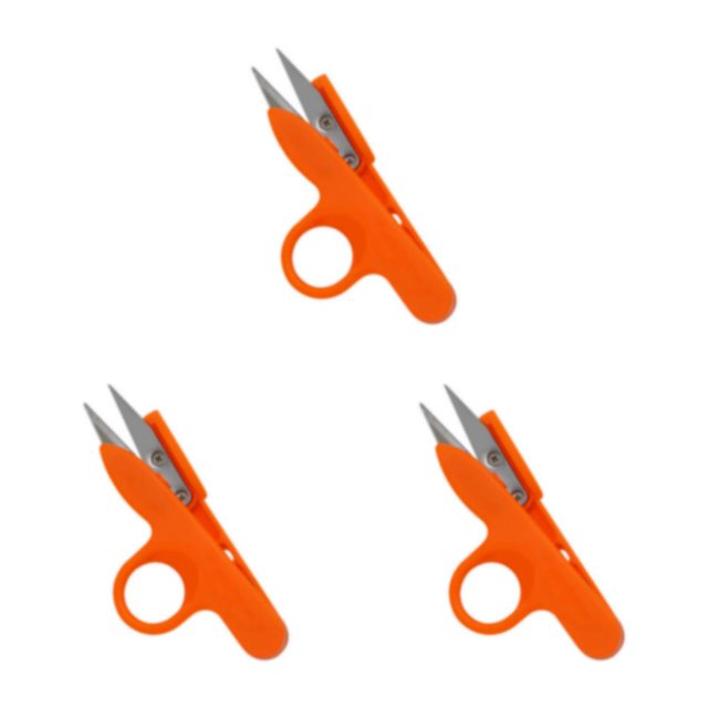 Becaristey Stainless Steel Sewing Scissors – Precision For Embroidery Professional Sewing orange 3Set