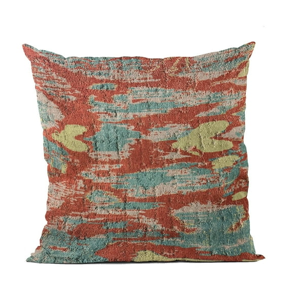 Plutus 12" x 20" Velvet iKat Luxury Throw Pillow in Multi-Color