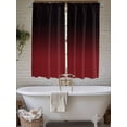 thumbnail image 7 of Bedroom Curtains 63 Inches length, Black Red Ombre Window Treatment Curtain Drapes, Modern Abstract Art Gradient Rod Pocket Curtain Panels for Living Room Kitchen, 42"x63", 2 Panels, 7 of 7