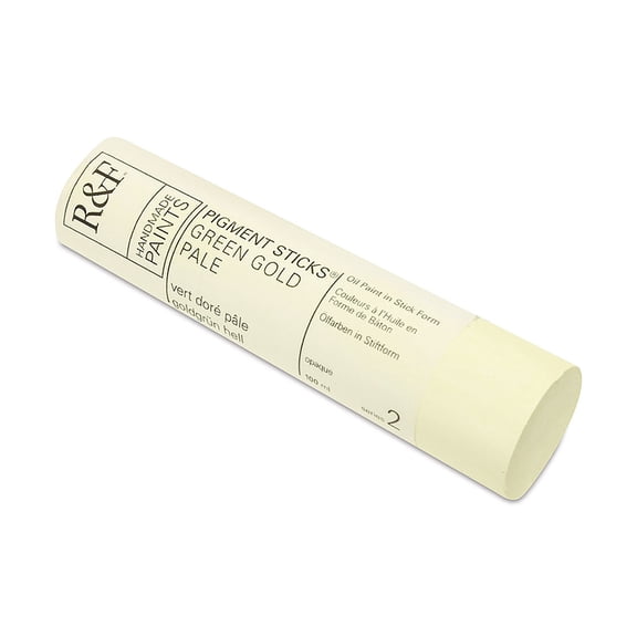 R&F Handmade Paints Pigment Stick, 100ml, Green Gold Pale