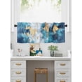 thumbnail image 5 of Valances for Windows Abstract Graffiti Art Rod Pocket Cafe Window Treatments Valance Curtains for Kitchen Bathroom Laundry Basement Windows 60"x18", 5 of 9