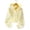 Yellow, variant on TGSLY Women's Drawstring Hooded Sweater Soft Button Down Puff Long Sleeve Cardigan Loose Dressy Casual Solid Color Fall Cropped Coat M