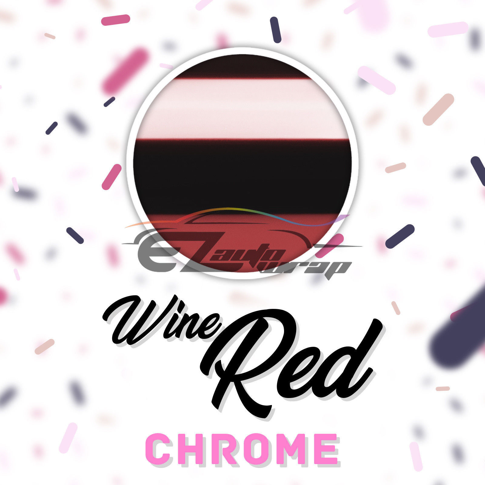 ESSMO Wine Red Chrome Heat Transfer Vinyl HTV Sheet T-Shirt 20" Wide Iron On Heat Press 20"x240"