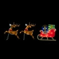 thumbnail image 3 of Northlight 59" Lighted Reindeer with Sleigh Christmas Decoration, 3 of 7