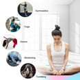 thumbnail image 6 of Gymnastics Mat 10'x4'x2" Foldable Tumbling Mats with Carrying Handles Four Fold Thick Exercise Mat for Home Aerobics Stretching Yoga, Pink Blue, 6 of 8