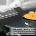 ZGBY 3 in1 Vinyl Record Cleaning Brush Set Stylus Velvet Antistatic