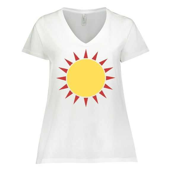 Inktastic Cute Sun Women's Plus Size V-Neck T-Shirt