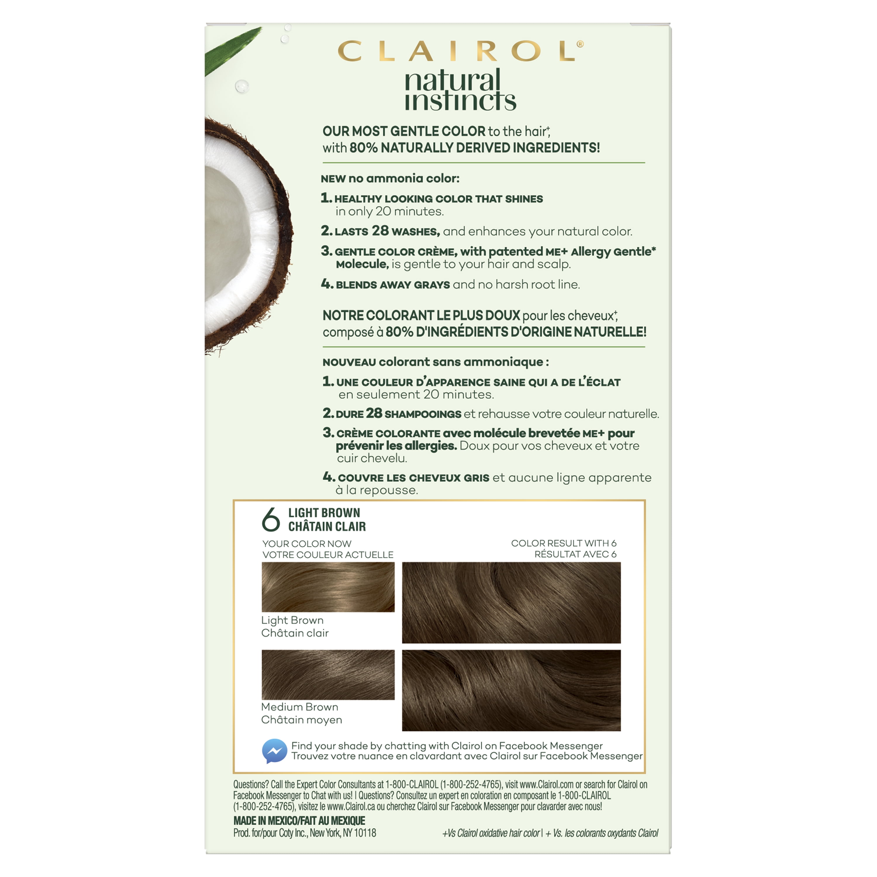 Clairol Natural Instincts Hair Color 6bz Light Caramel Brown