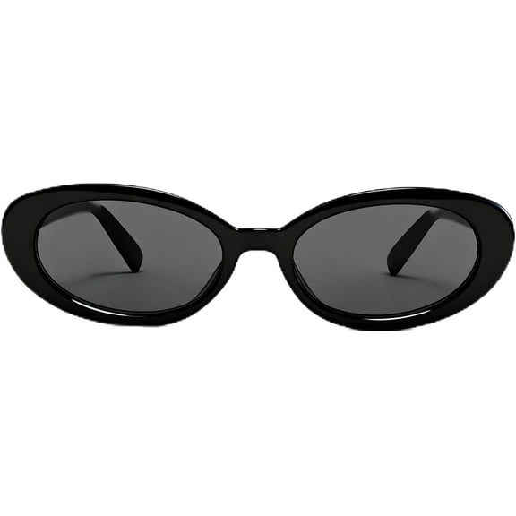 Retro Oval Y2K Trendy Sunglasses for Women Men Narrow Shades