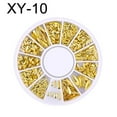 thumbnail image 2 of Visland 3D Nail Art Metal Rivets Studs Charms Decoration, Gold Nail Art Decals, Punk Star Moon Jewelry Studs Nail Design Supplies Fingernails & Toenails Tips Manicure Accessories for Women,1 Boxes, 2 of 6