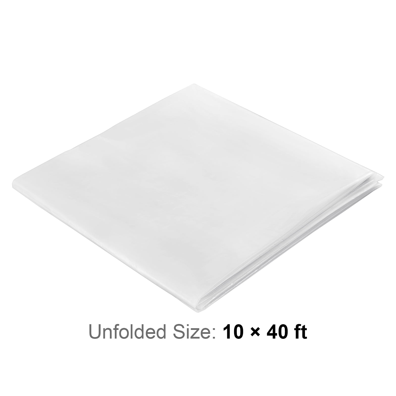 KFFKFF Greenhouse Plastic Sheeting Clear Polyethylene Film 10 x 40 ft 6Mil