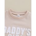 thumbnail image 5 of Bagilaanoe Newborn Baby Girl Oversized Romper Sweatshirt Long Sleeve Bodysuits Letter Embroidery Pullover 3M 6M 12M 18M Infant Casual Tee Tops, 5 of 9