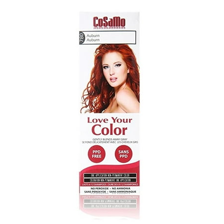 CoSaMo - Love Your Color Non-Permanent Hair Color 780 Auburn - 3 oz. + Yes to Tomatoes Moisturizing Single Use
