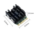 thumbnail image 4 of M.2 Solid Disk Drive Radiator M.2 NVME 2230/2280/2242 SSD Heatsink SSD Heat Dissipation Pad Aluminum SSD Cooler Radiator 2280 Grey, 4 of 6