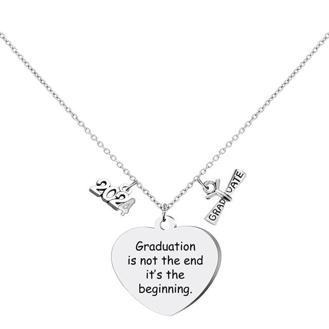 SIfdSeng Collier d'Amour Saison de Collation des Grades 2025 Collier en Acier Inoxydable