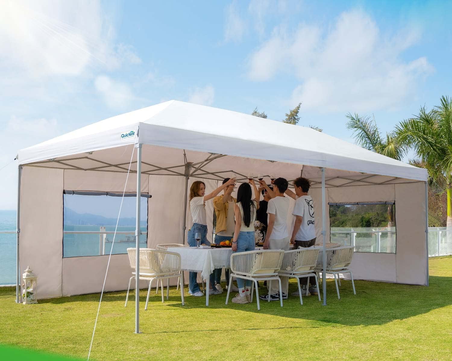 COLONISTA × NATAL DESIGN CONPE10mini Quictent 10x20 ft Portable EZ Pop-Up Canopy Tent with Easy Set-up